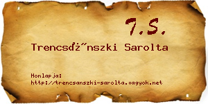 Trencsánszki Sarolta névjegykártya